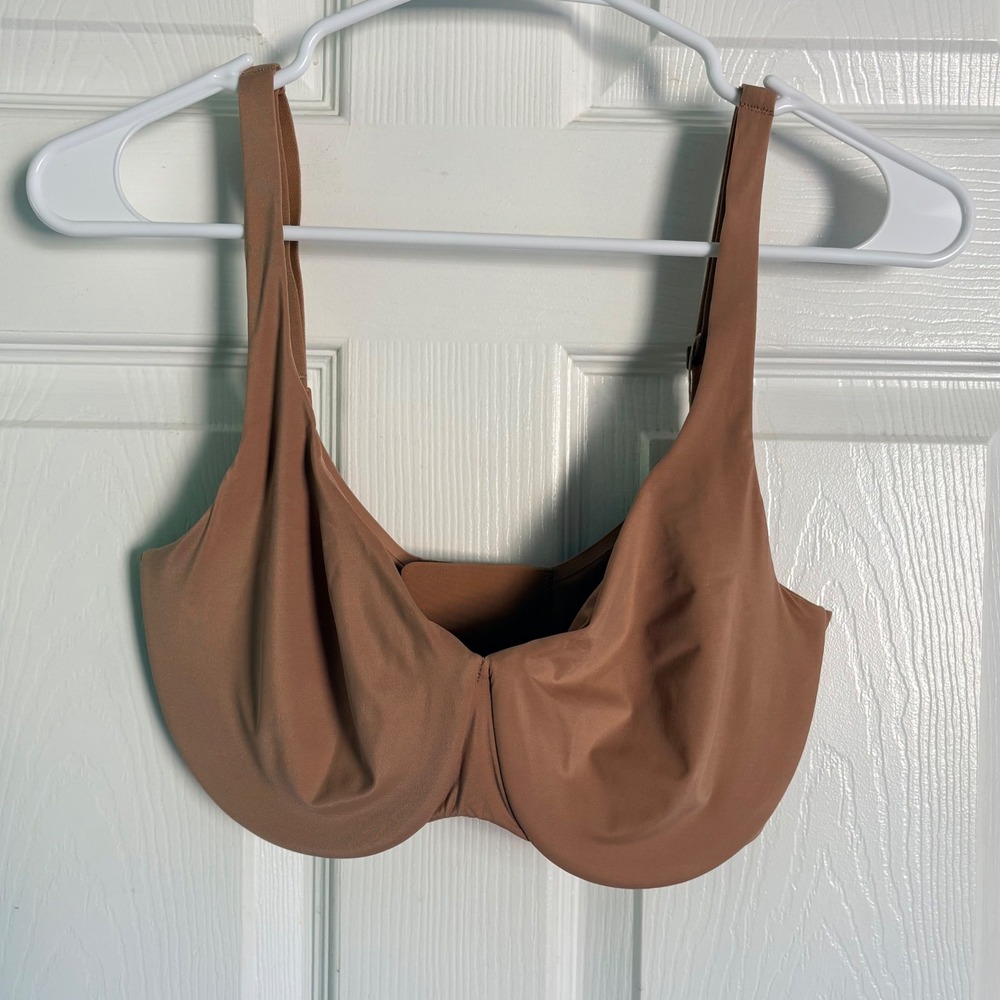 NEW SKIMS Unlined Minimizer Bra 34DD Sienna Smoothing Intimates FL-FUL-6416W - Picture 2 of 4